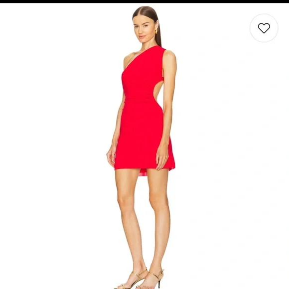 Cult Gaia Vibrant Red Chain Backless Dress - Picture 4 of 6